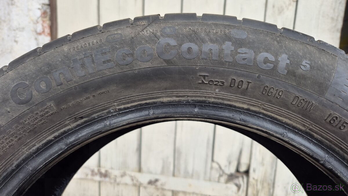 PREDÁM LETNÉ PNEU Continental 195/55 R16 - 2