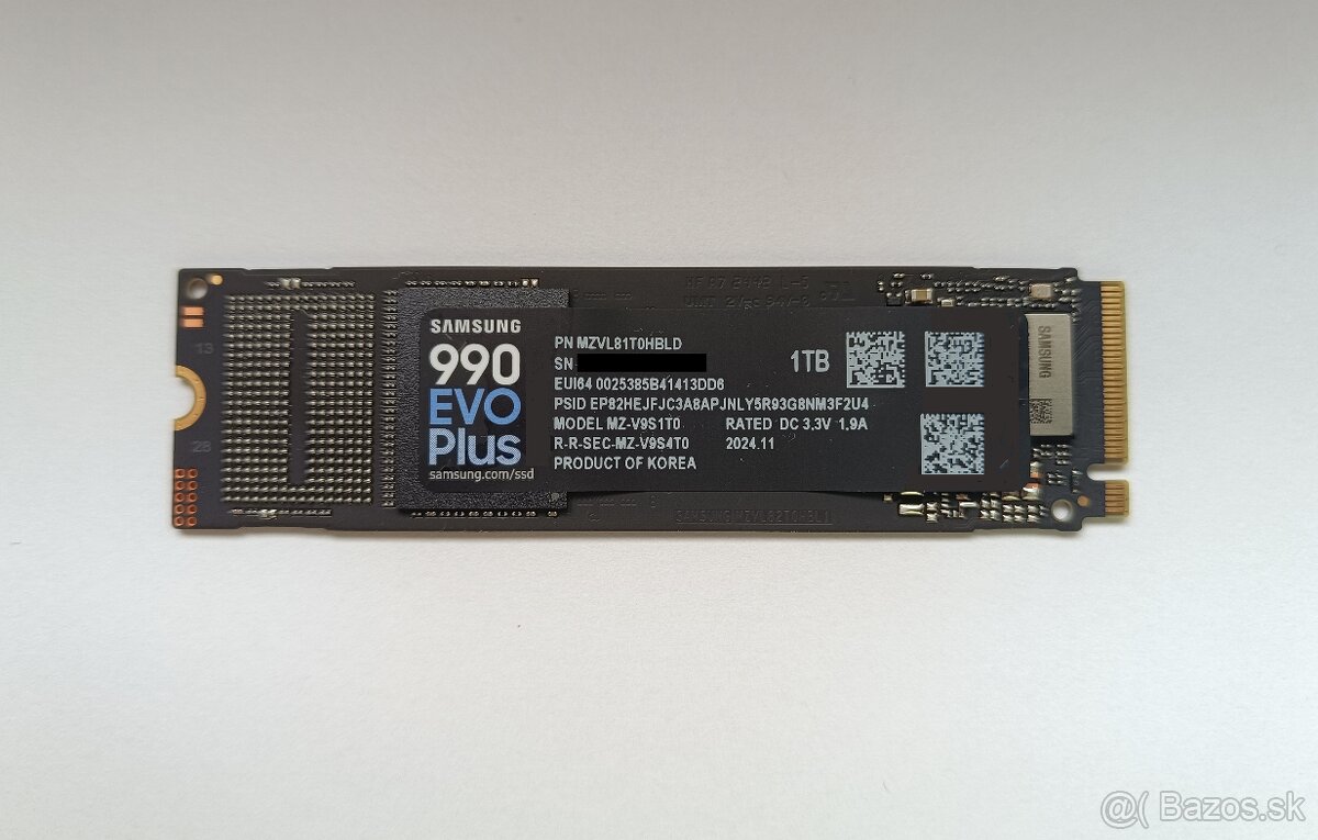 Predám M.2 NVMe SSD Samsung 990 EVO Plus 1TB - 2