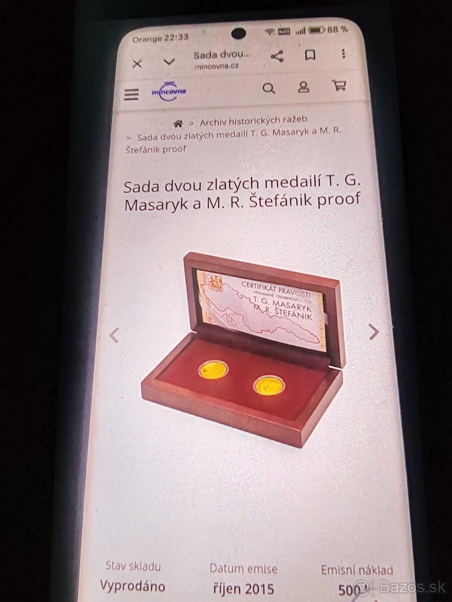 Zlaté dukatove medaile - 2