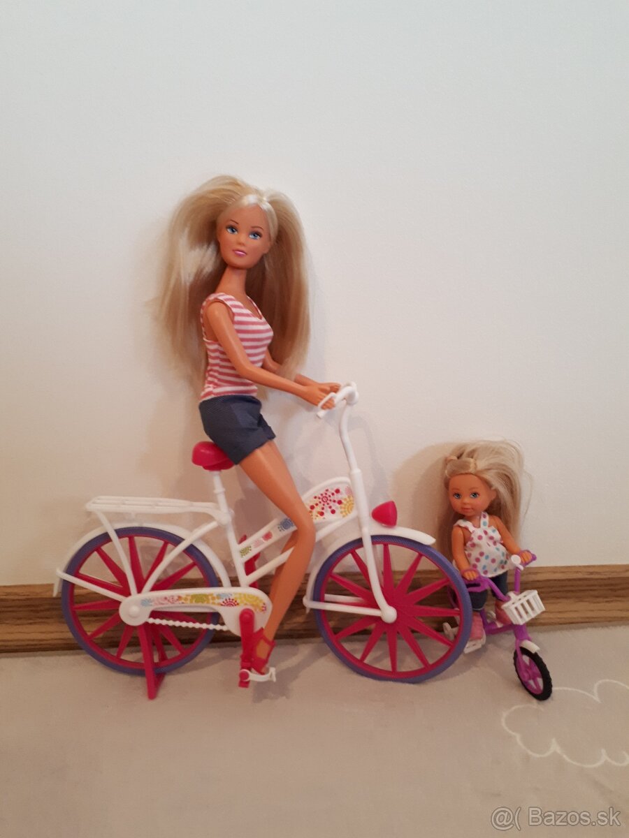 Bábiky Steffi a Evi na bicykli - 2