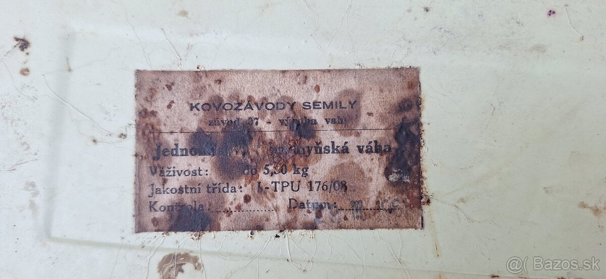 Retro kuchynská vaha s misou - 2