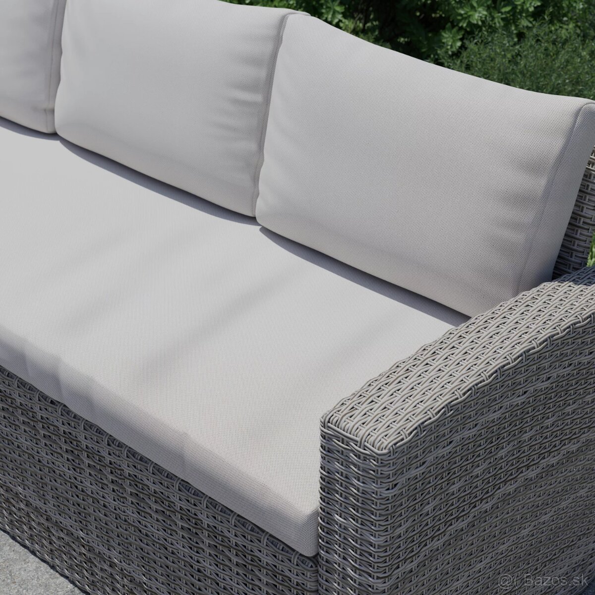 NOVÝ RATANOVÝ ROHOVÝ SET DO ZÁHRADY KOMPLET STOL + TABURETY - 2