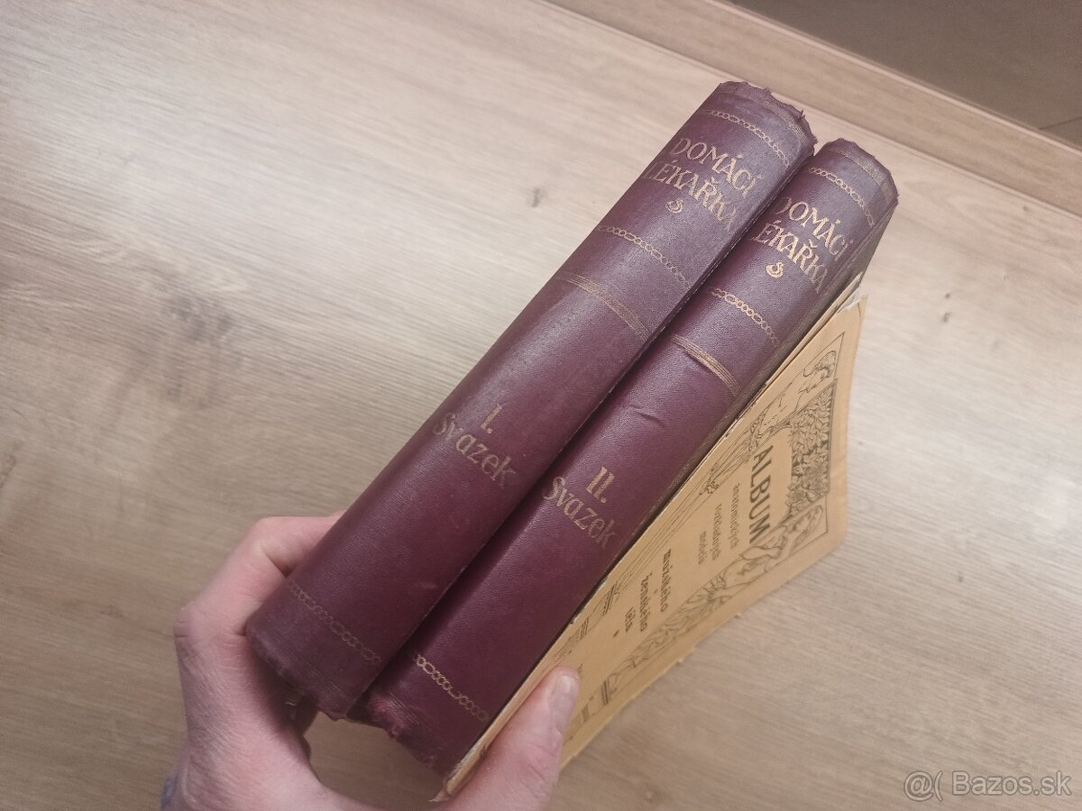 Jenny Springerová: Domáci lekárka I.,II., 1925 + rozkladacie - 2