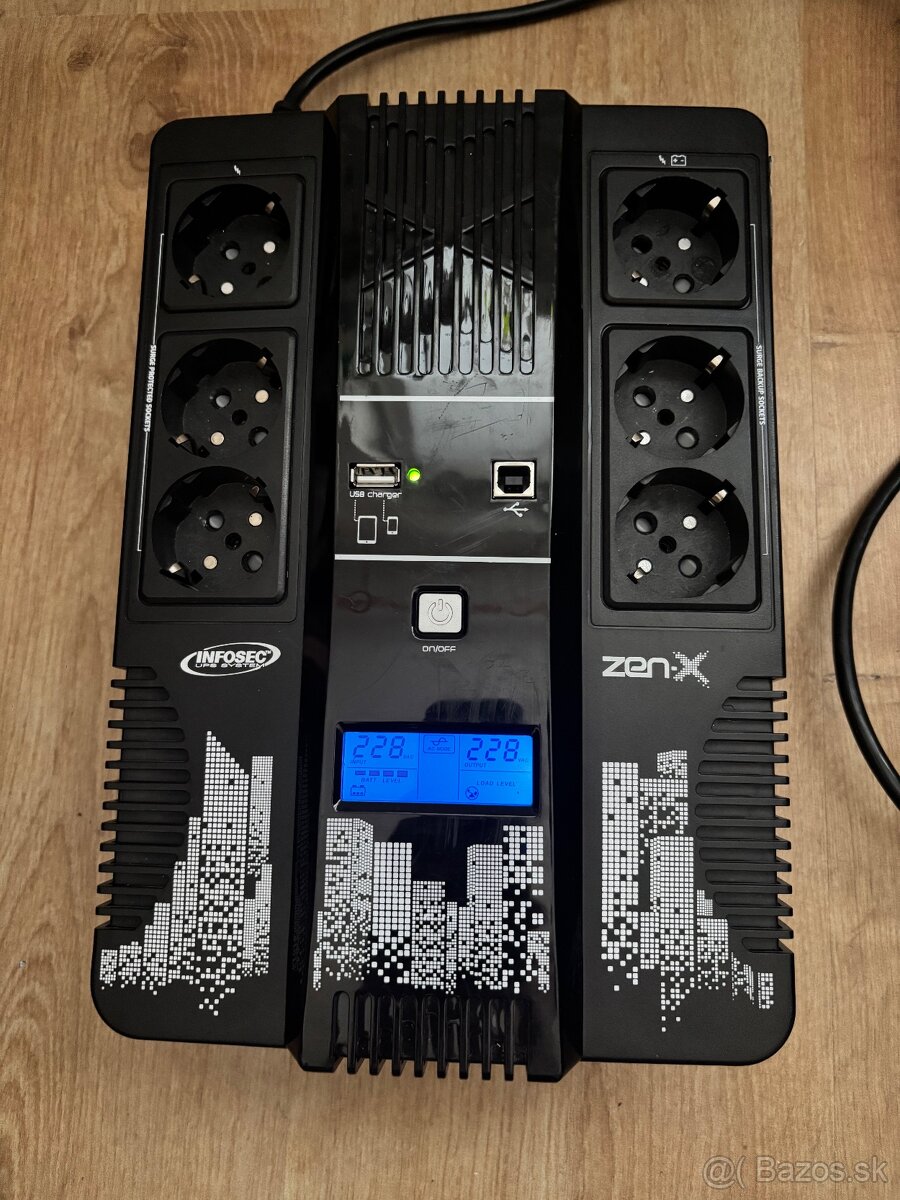 INFOSEC Zen-X 600, UPS 380W/600VA/FR APC - 2