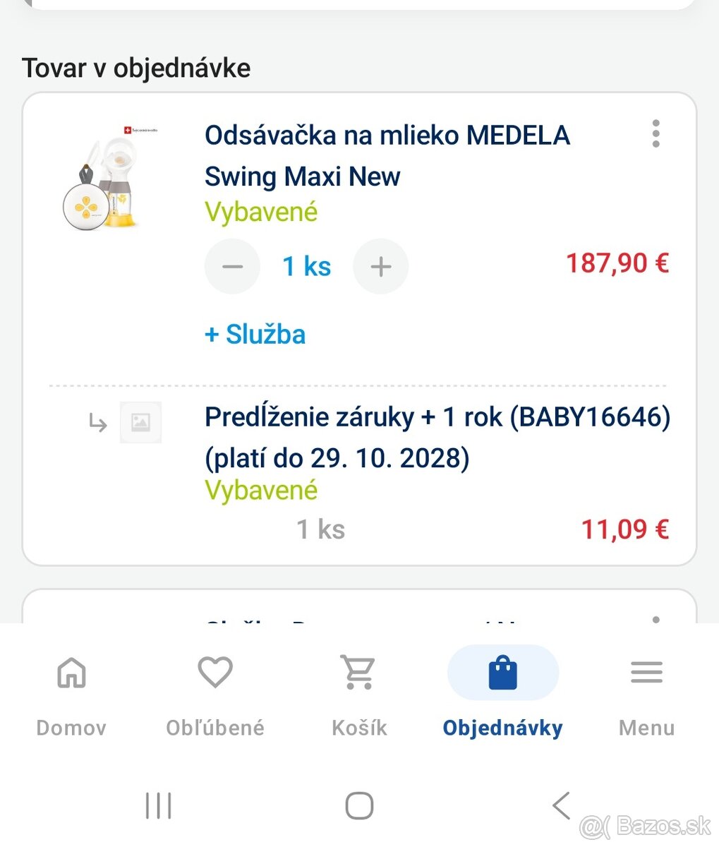 Odsavacka medela - 2