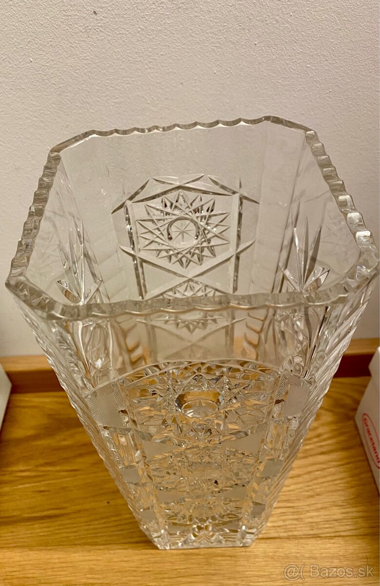 Váza krištáľová vysoká - 2