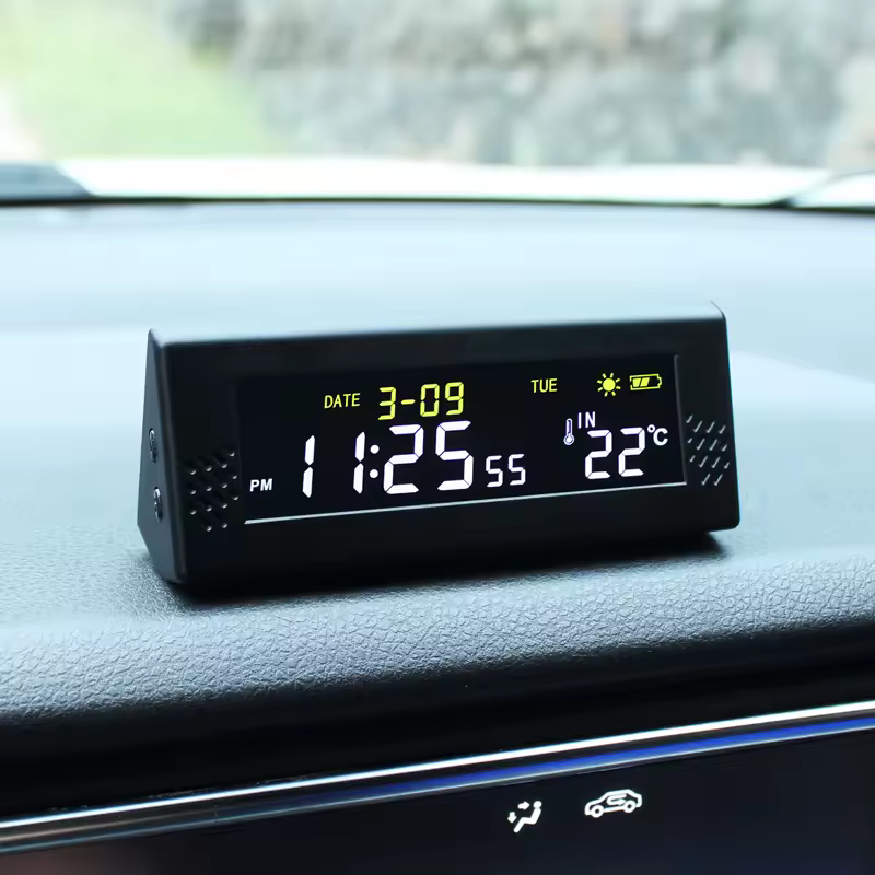 Predám solárna meteostanica/hodiny (do auta) - 2