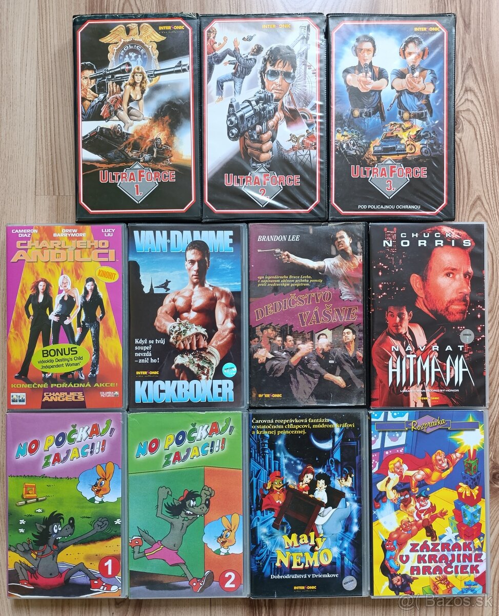 VHS kazety rôzne - 2