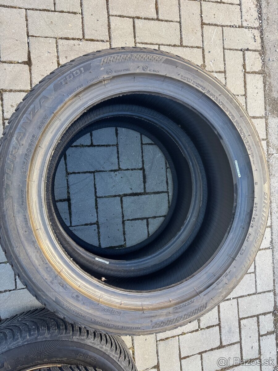 Letné pneumatiky 215/50 R18 Bridgestone NOVÉ - 2