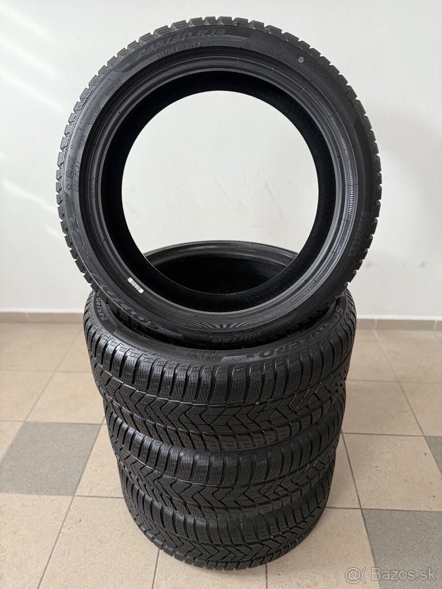 Nepoužité zimné pneumatiky 245/40/19 Pirelli Runflat - 2