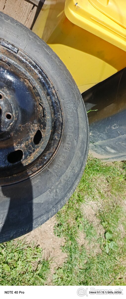 Predám pneumatiky 175/80R14 - 2