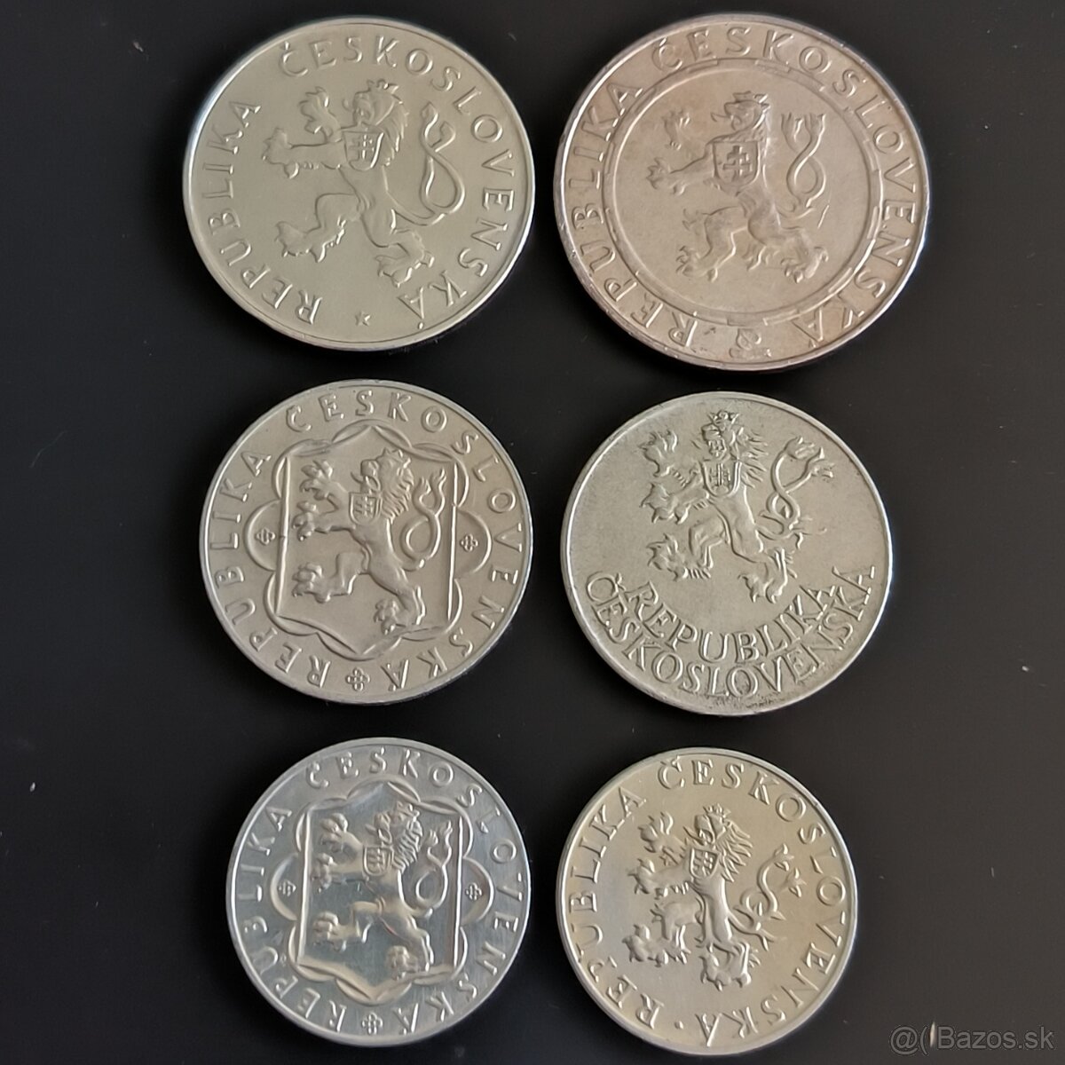 Strieborné mince - Československo - Kčs - koruna - 2