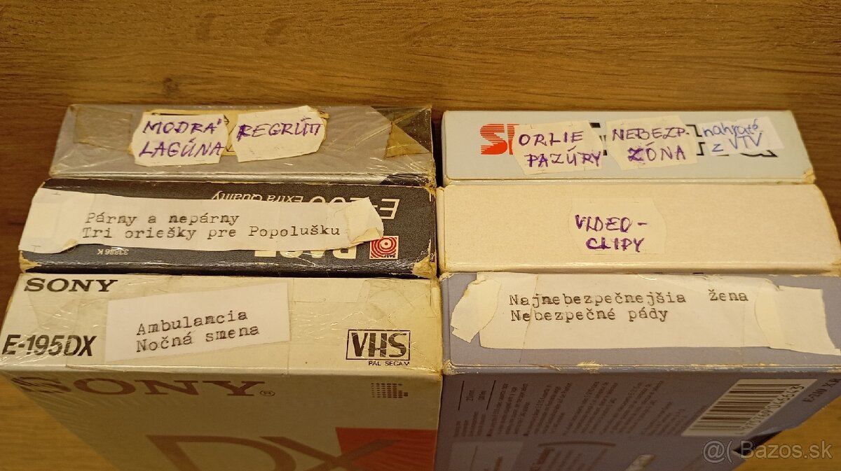 staré VHS kazety - 2