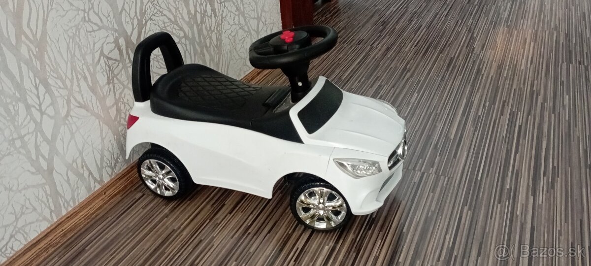 Odrážadlo biele s hudbou, klaksónom a svetlami - 2