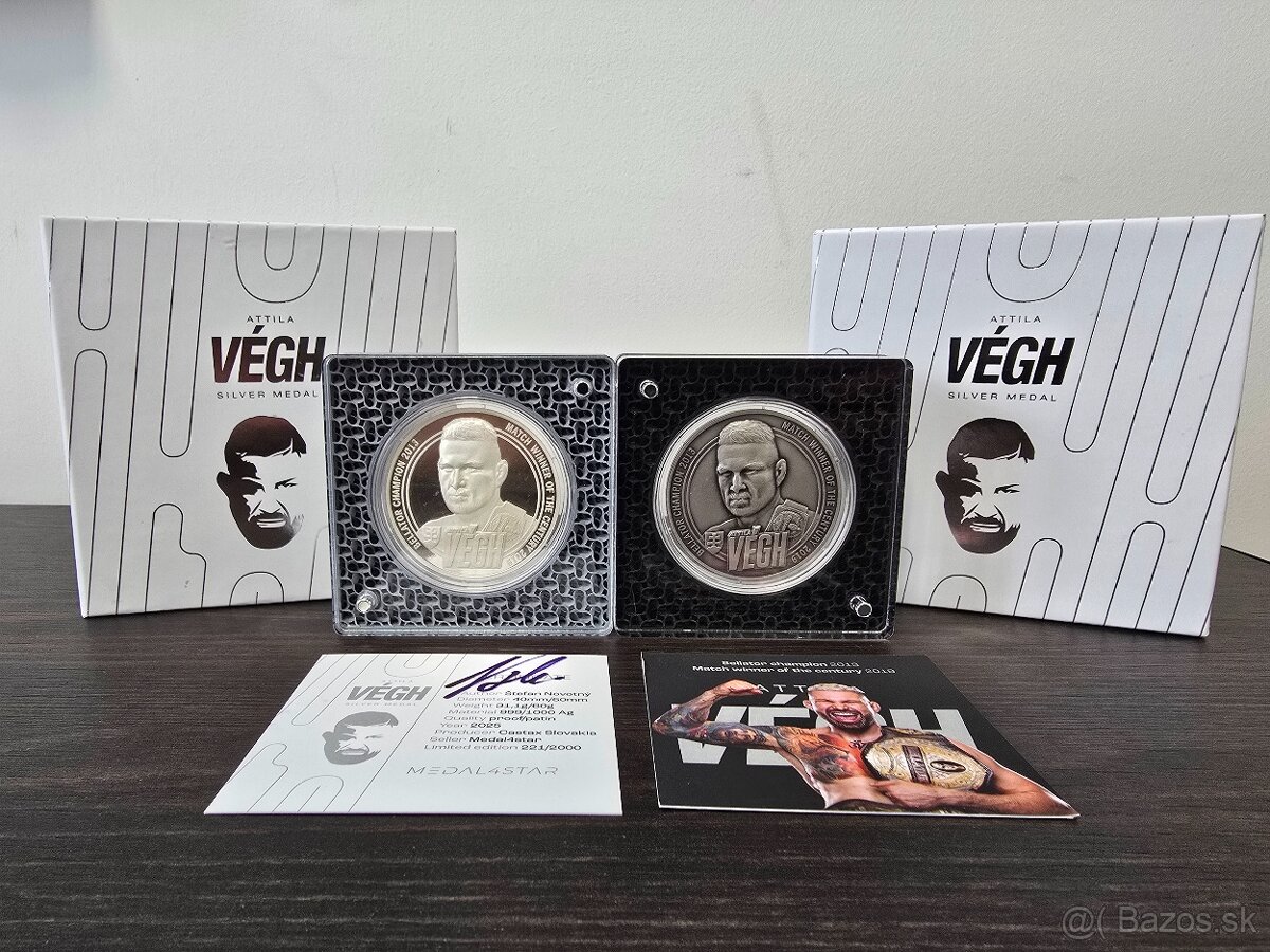 Strieborna medaila Attila Vegh - 2