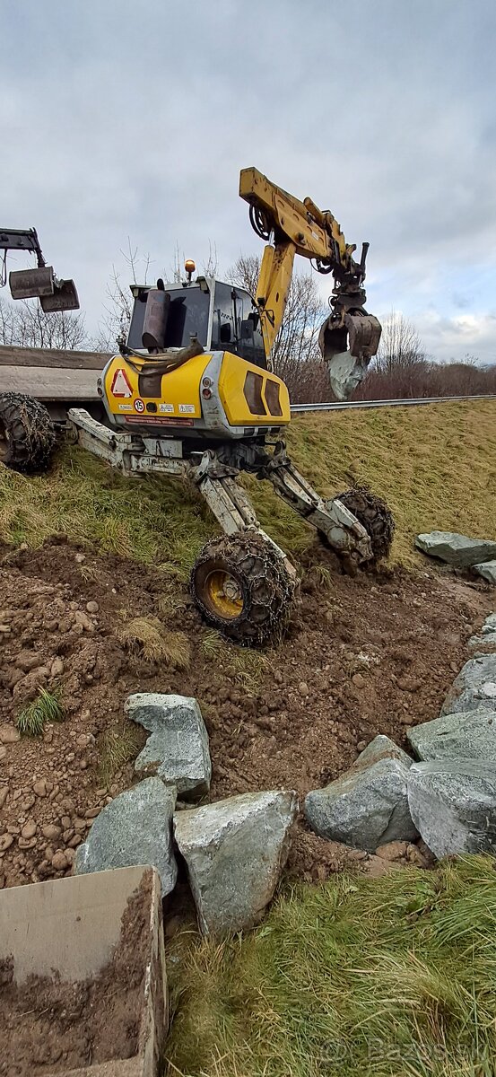 Zemné ,výkopové,demolačné práce -kráčajúci bager,pavúk bager - 2