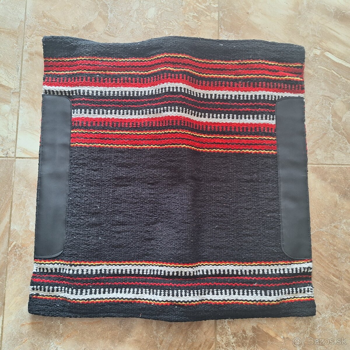 Westernová deka Stripe čierna - 2