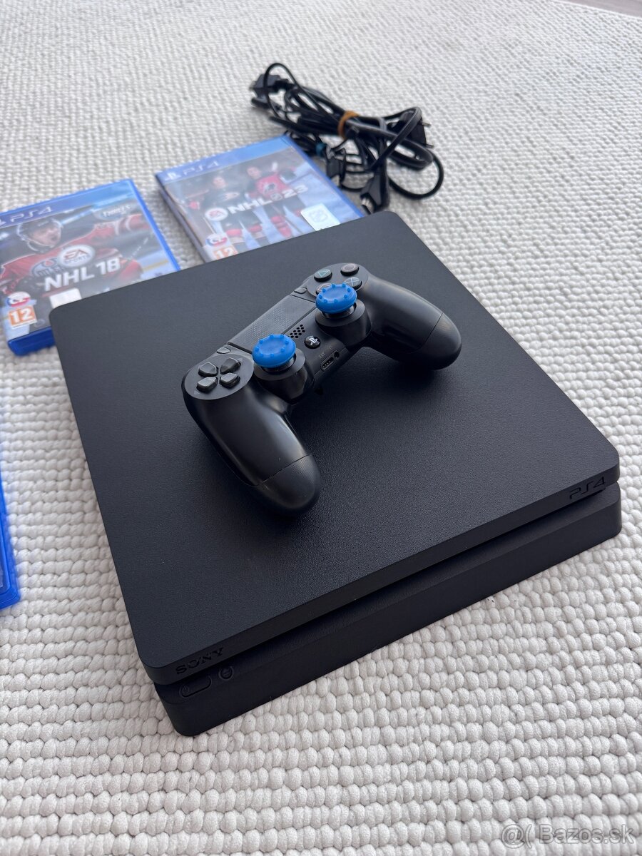 PlayStation 4 Slim + ovládač + 6 hier + kabeláž - 2