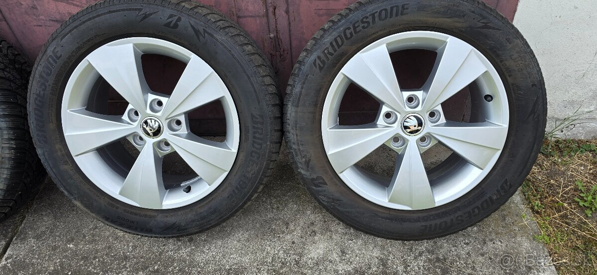 5x112,r16,ŠKODA,6,5Jx16,et46-205/60-Bridgestone-2024 - 2