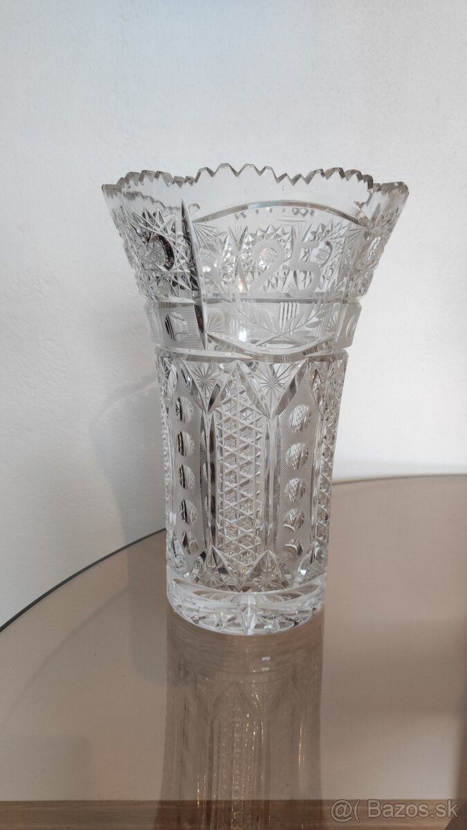 Krištáľ váza misa pohárik svietnik dóza, Sklená fľaša pohári - 2
