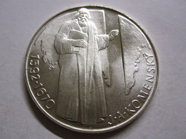 Strieborná 500 Kčs 1992 Komenský - TOP stav - 2