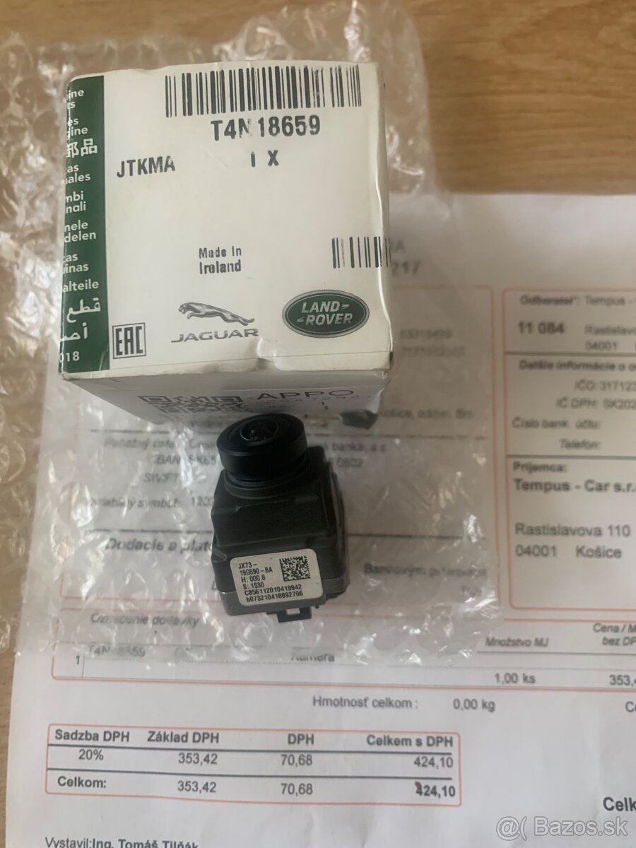 Originálny diel kamera Jaguár XE - 2