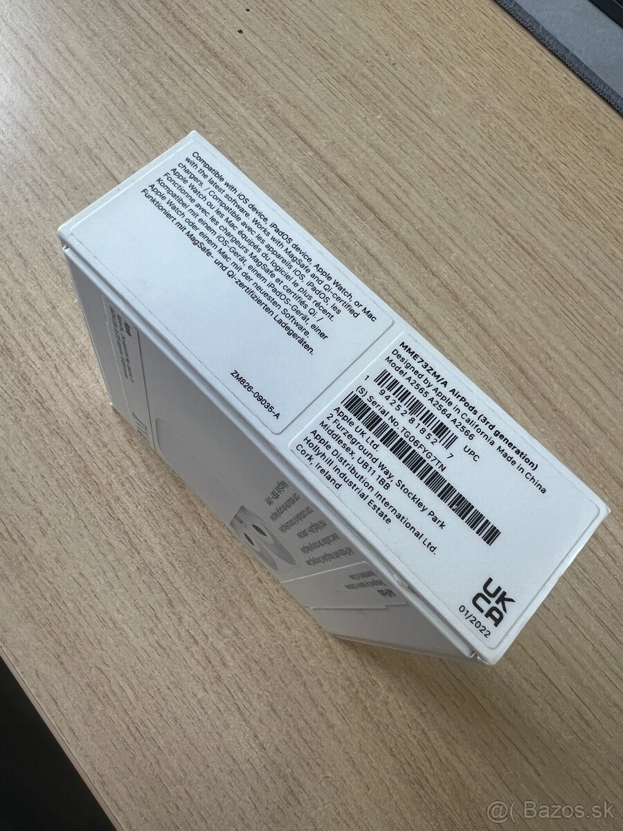 Predám slúchadlá Apple AirPods 3rd. generácie - 2