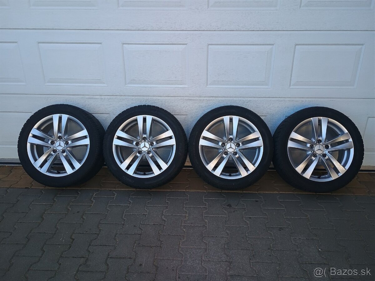 ALU disky Mercedes 5x112 R17 + zinmé pneu Pirelli - 2