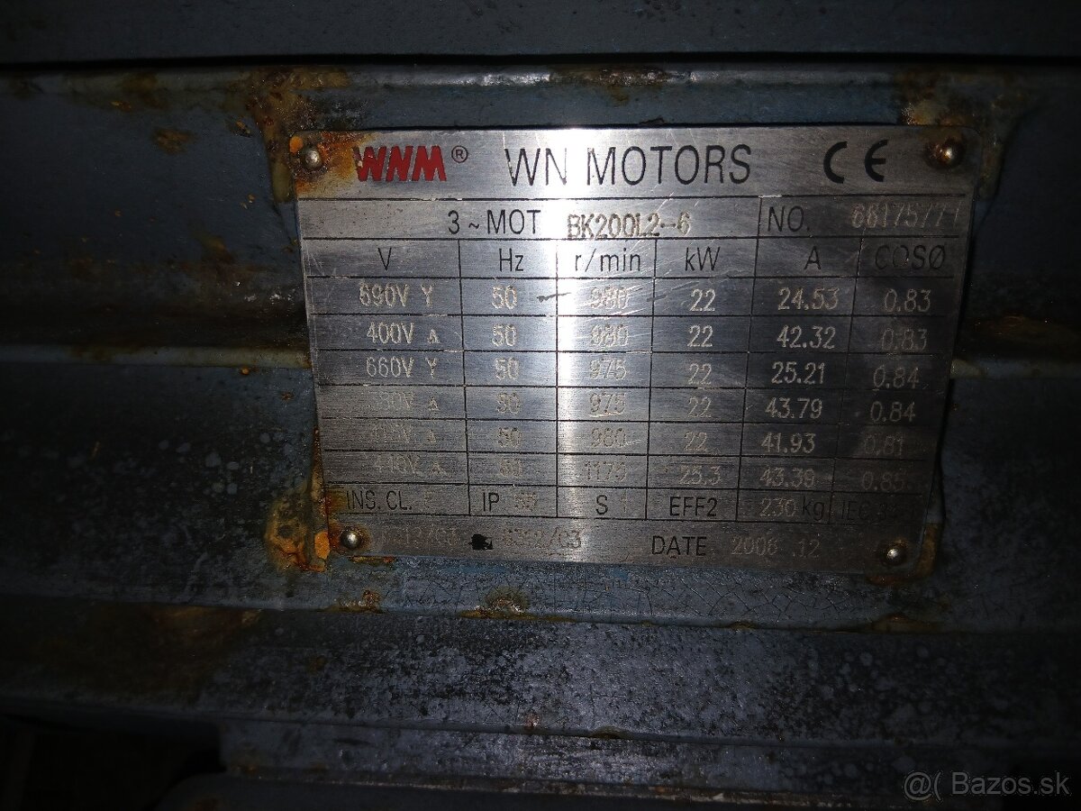 Elektromotor 22kw/980ot - 2