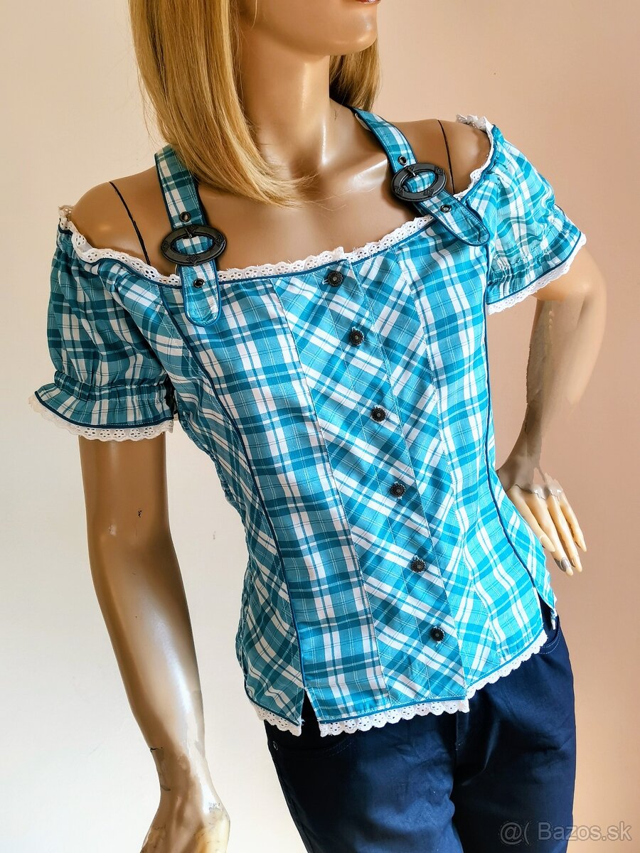 KROJ - Modrá blúzka 2./veľkosť 44 - 2