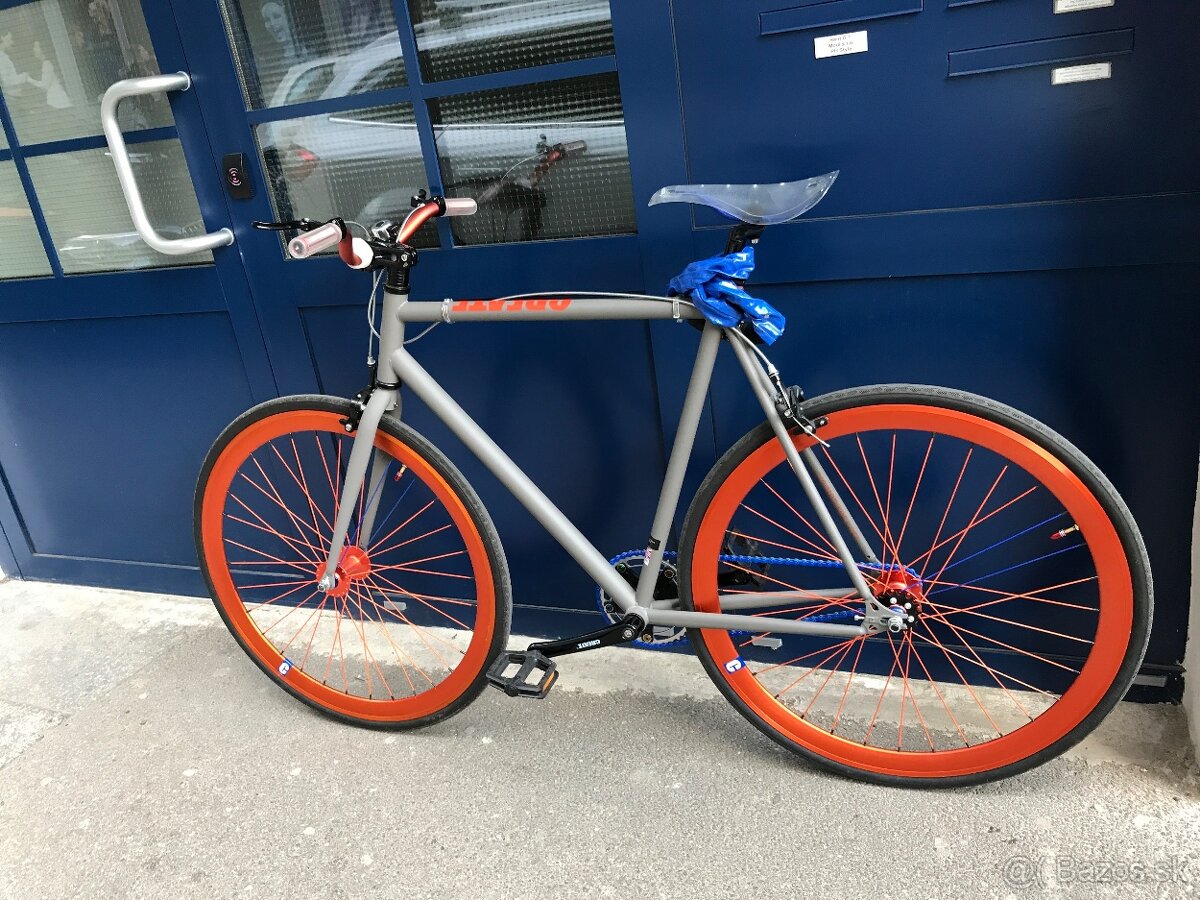 Mestský bicykel Original Grey & Orange - 2