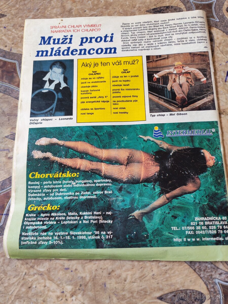 Predám retro časopis TABU 1/98 - 2