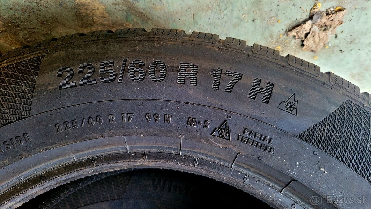 zimné pneumatiky Continental 225/60/R17H M+S - 2
