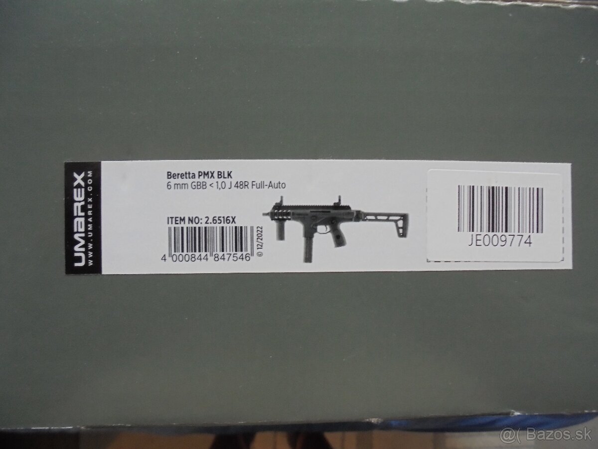 Umarex Beretta PMX gas GBB. - 2