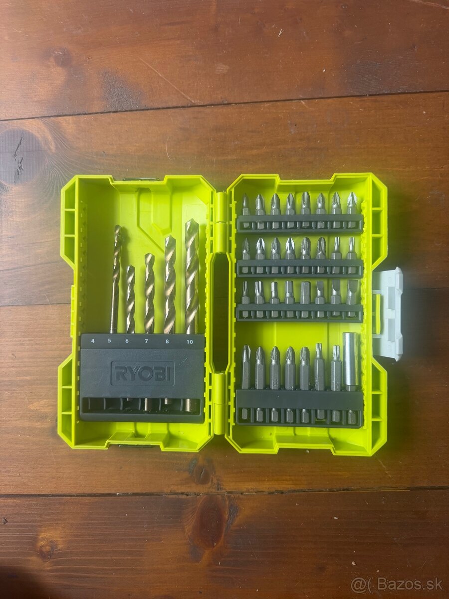 Ryobi súprava vrtákov a bitov – originálny kufrík - 2