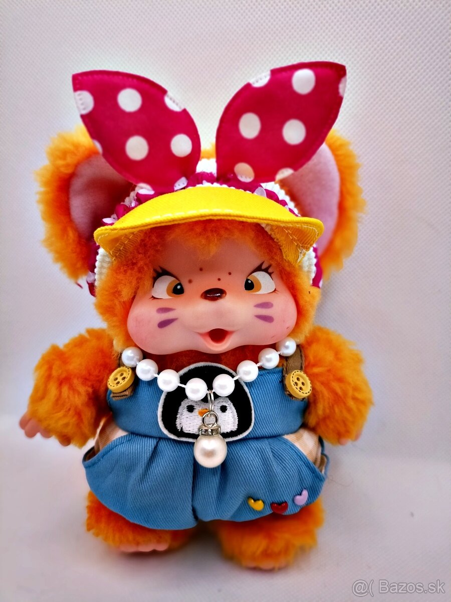 💖Mončičák monchhichi vzácné Nyamy kotě FUCHSINKA - 2