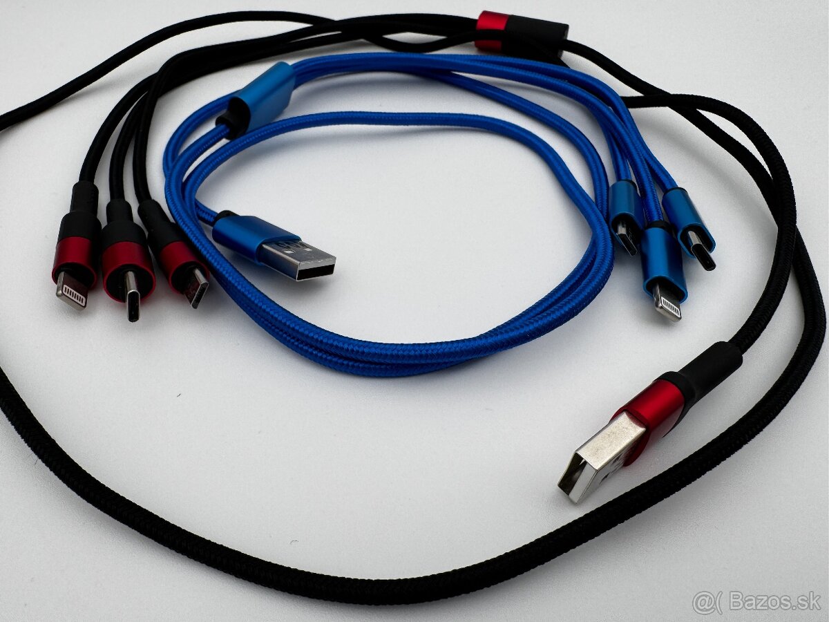 Kabel USB A – Lightning/USB C/micro USB - 2