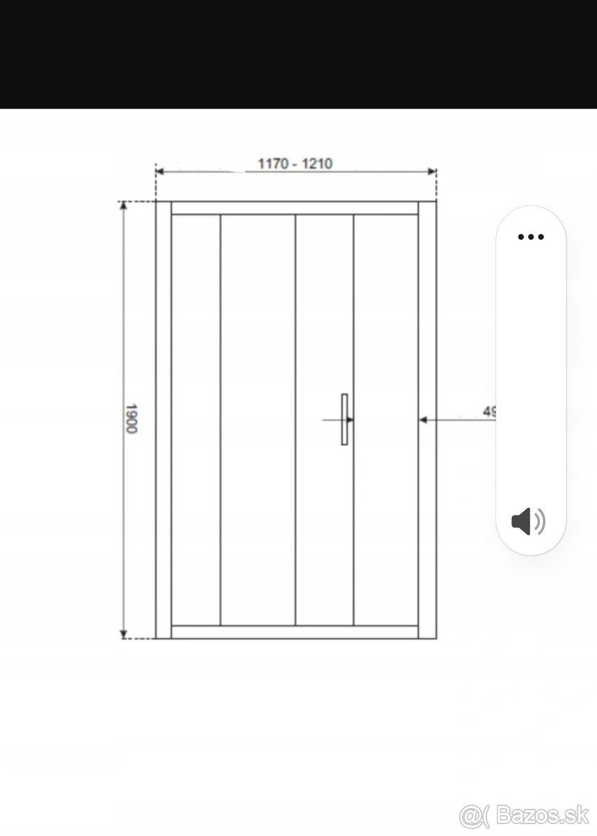 KERRA - Sprchové dvere 120 cm Zoom (priehľadné) - 2