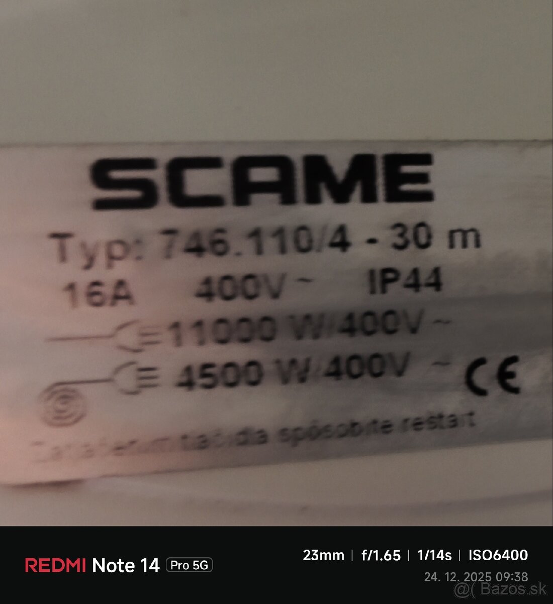 Predám predlžovací kábel 30 m - 2