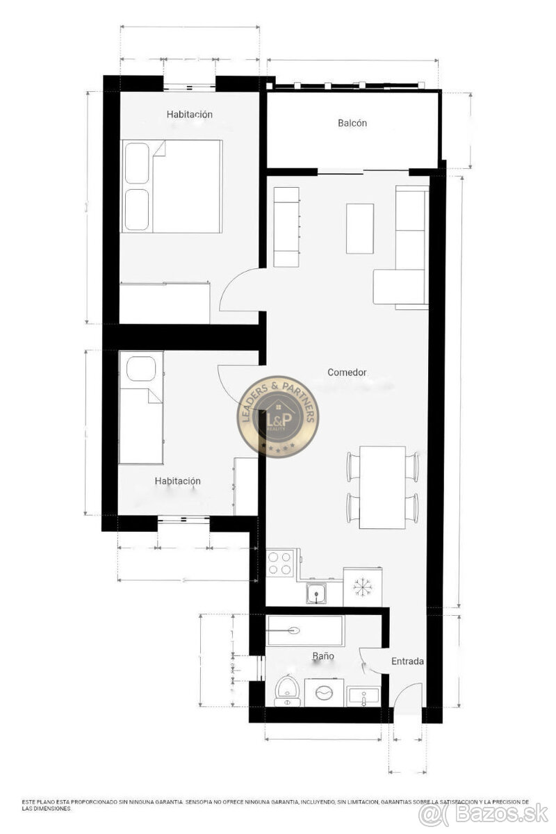 Apartmán 3+kk Torrevieja-centrum, Španielsko - 2