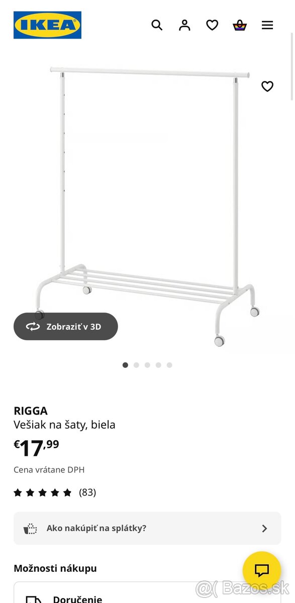 RIGGA Vešiak na šaty - 2