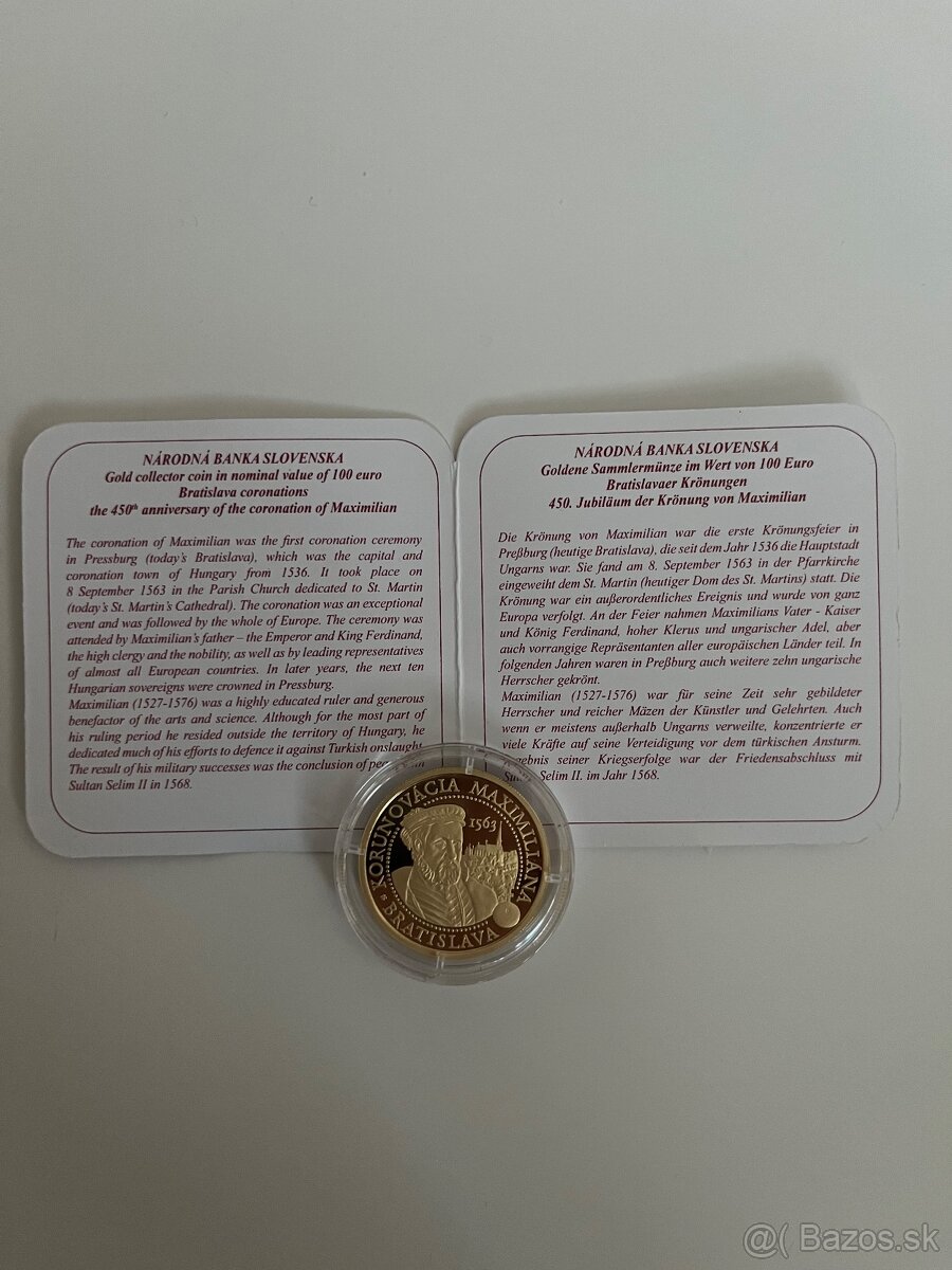 Au 100 Eur Maximilián - 2