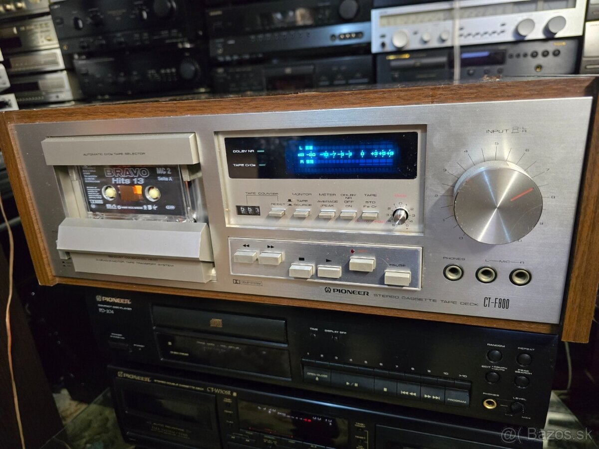 Pioneer CT-F800 3 hlavový vintage kazetový deck - 2