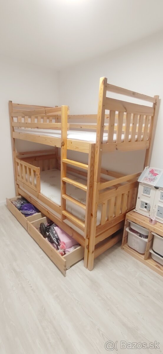 Poschodová posteľ s prísteľkou a šuflíkmi Wilsondo Petra 5 - 2