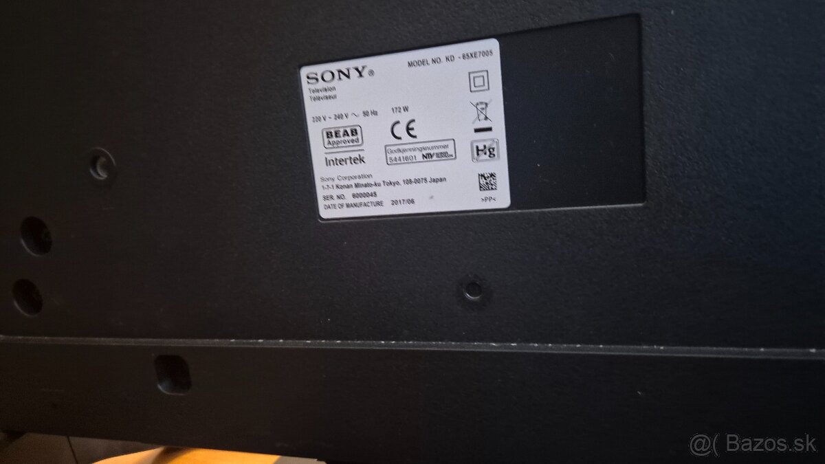 Sony kd-65xe7005 - 2