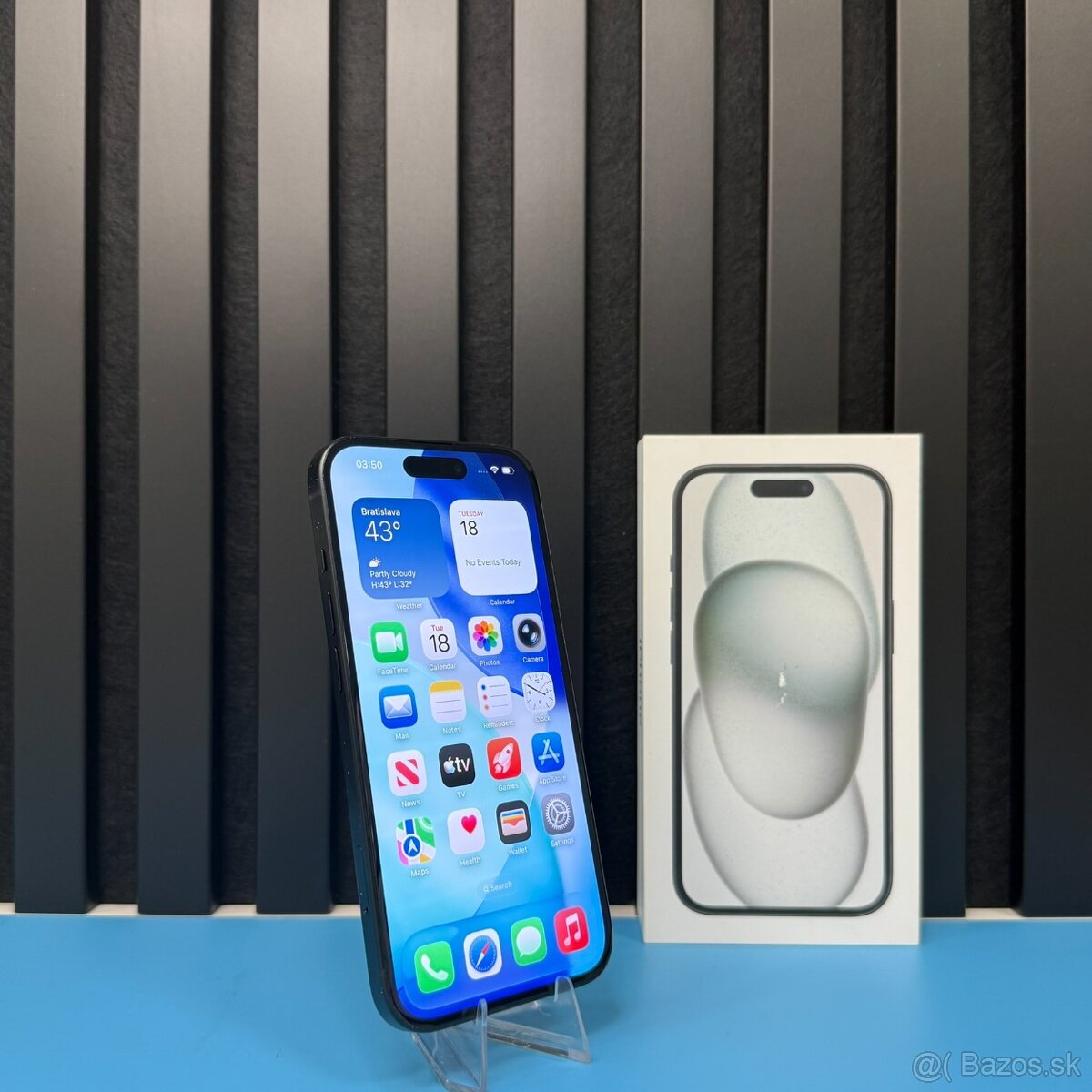 🔵Záruka 1 Rok | iPhone 15 128 GB Black - 2