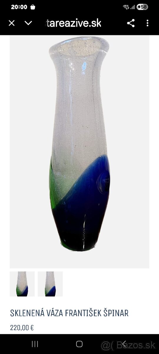 Predám zberateľsku vázu - 2