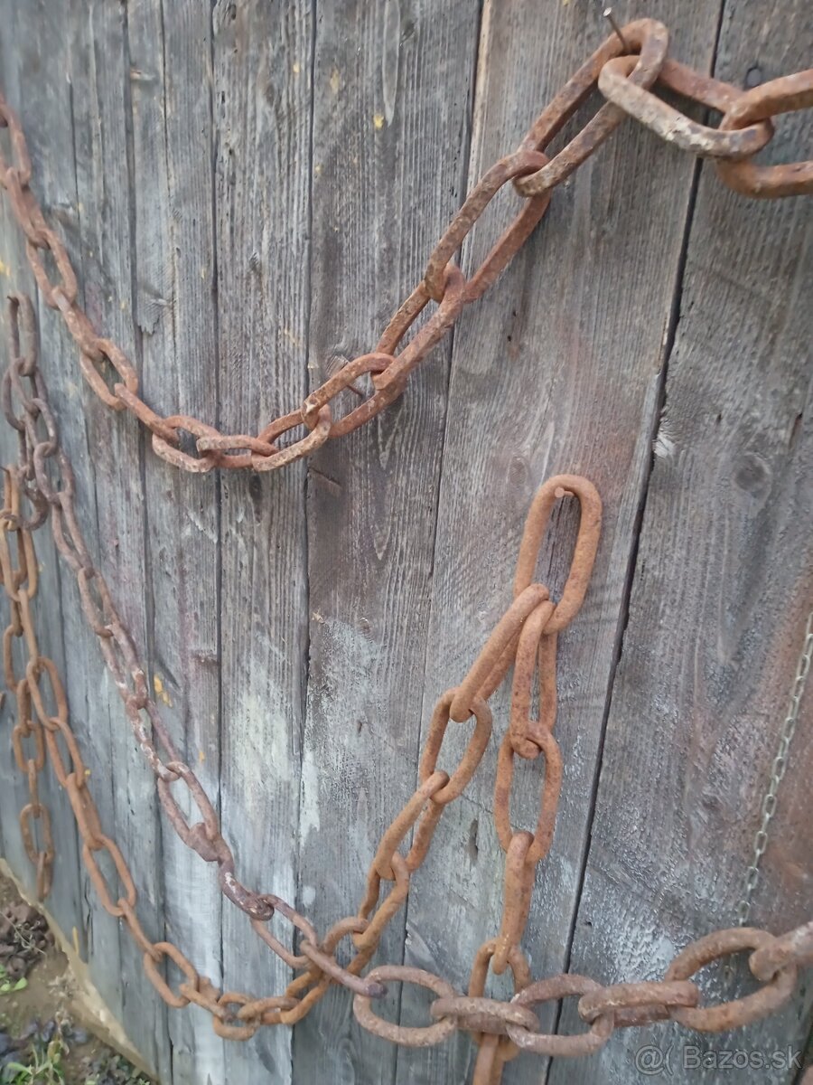 Stará reťaz závažia košik - 2