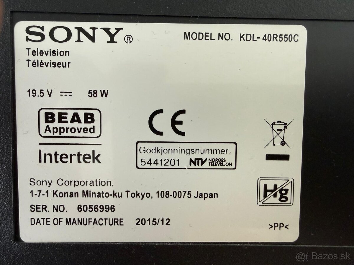 Televízor SONY KDL-40R550C - 2