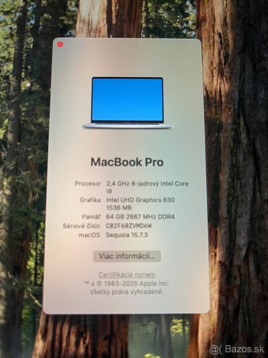 MacBook Pro 16inch 2019 / 64GB/2TB Super stav - 2